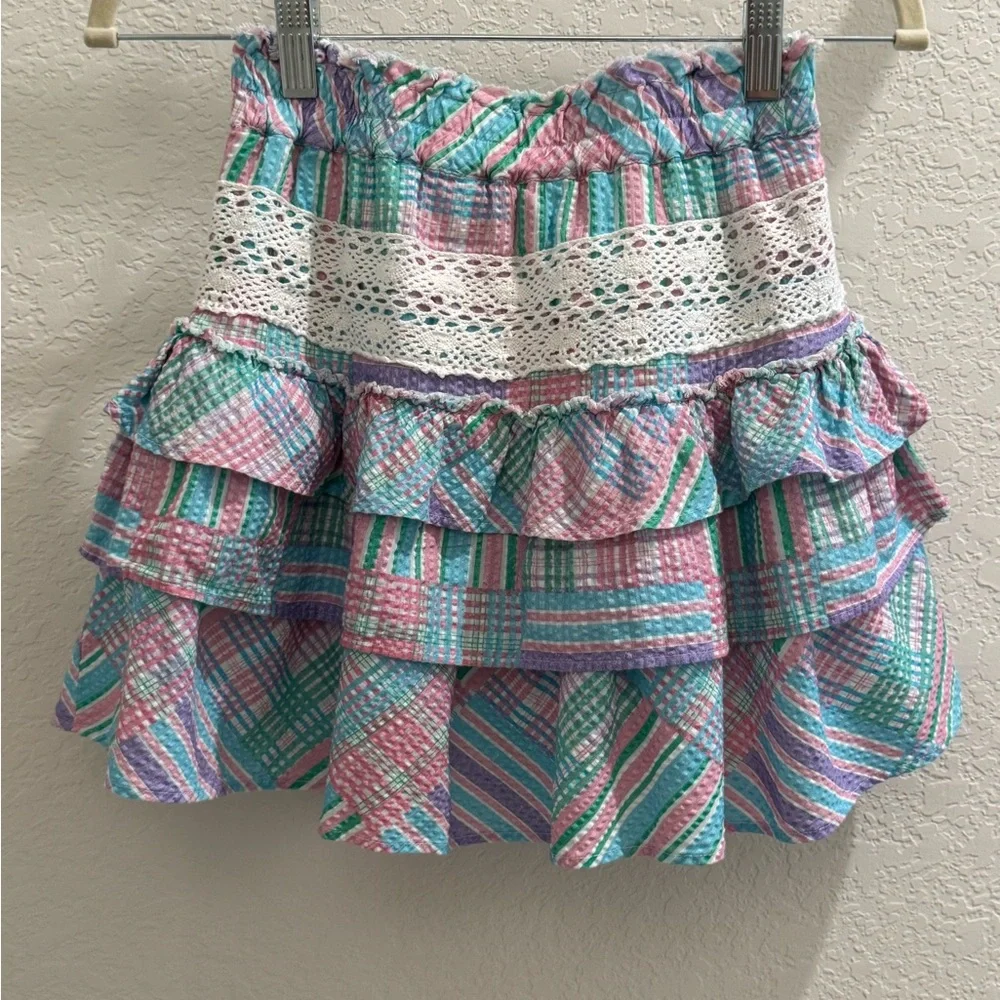 Loveshackfancy Corbett Mini Skirt